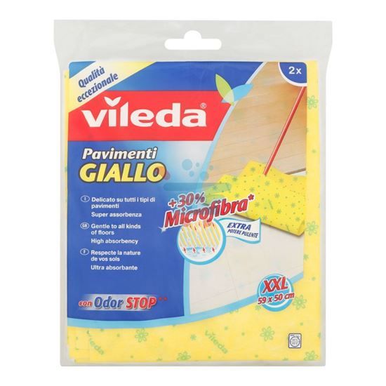 0a6de987a6d11869f0c4b42326bef6e1 Vileda Floor Cloth x 2 - Image 1