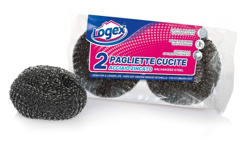 11550297e36d01a2436340a6377f27c3 Logex metalic sponge x 2 - Image 1