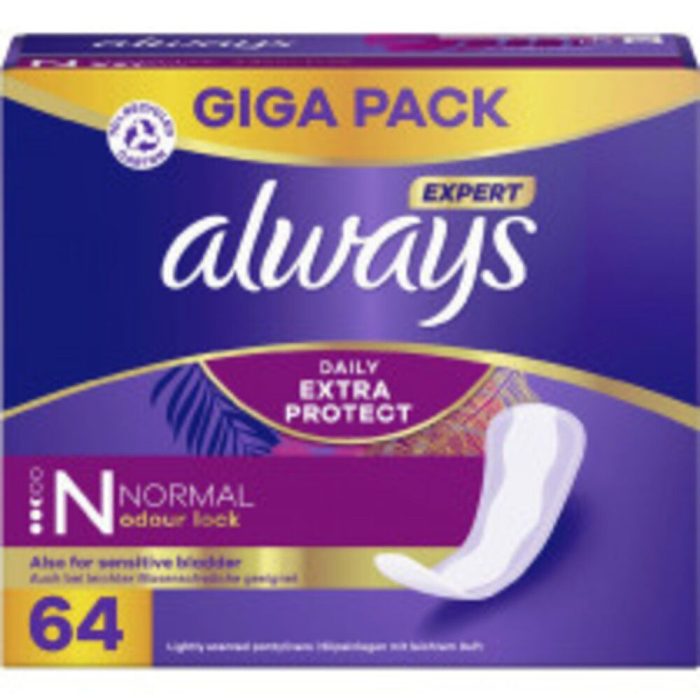 Always daily extra x 64. Normal - Pure Detergents & more