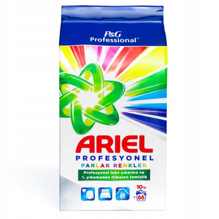 Ariel Powder For whites & colours 10kg - Pure Detergents & more
