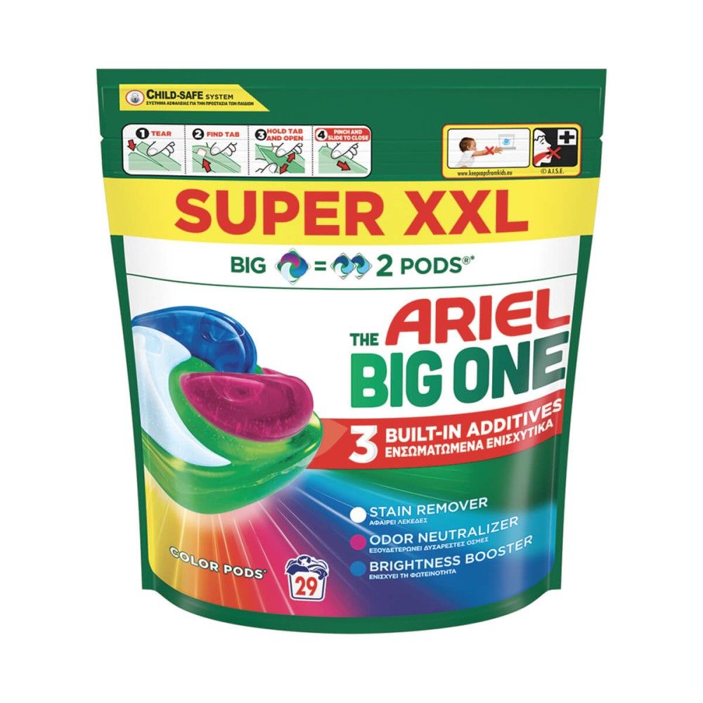 1283c13f7bba87789d1a255a7ac0d0d5 Ariel Pods big one color x 29tabs - Image 1