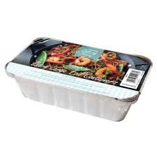 39daadaa11cb0446283c6faee4104cc8 Kingfisher foil container with lid x 6pcs 11*20*6cm - Image 1