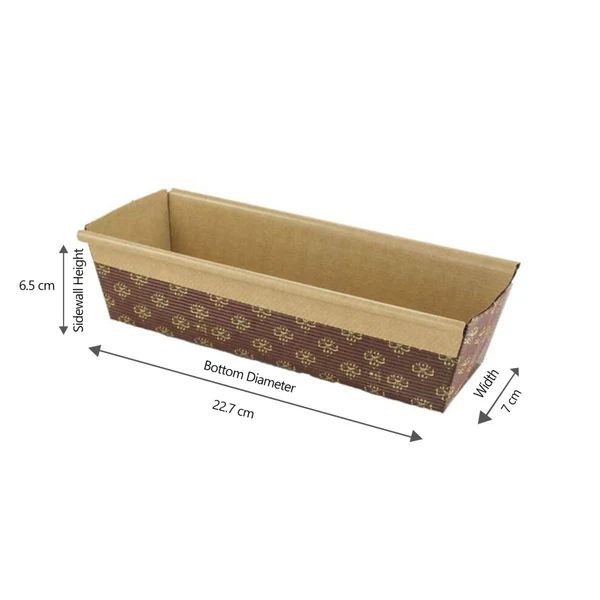 96b495f3773f03472b9be00bcd315380 Hotpack Paper Baking Mould x 5pcs 227*70*65mm - Image 1