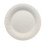 Ipak Paper plate white  9" x 10pcs
